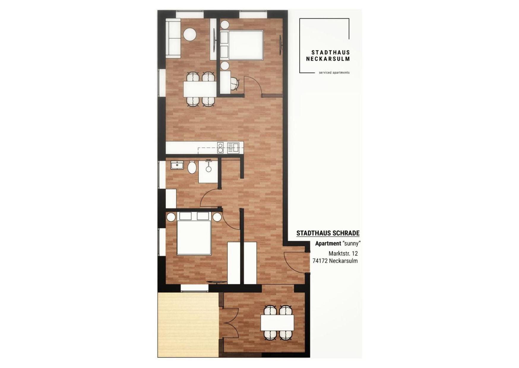 Apartment Stadthaus Serviced - Stadthaus Schrade Neckarsulm